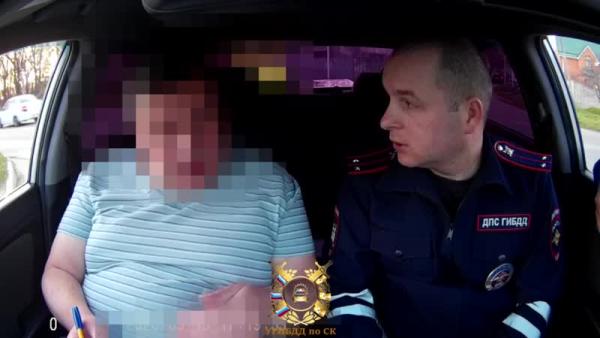 Задержание пьяного водителя на Ставрополье.